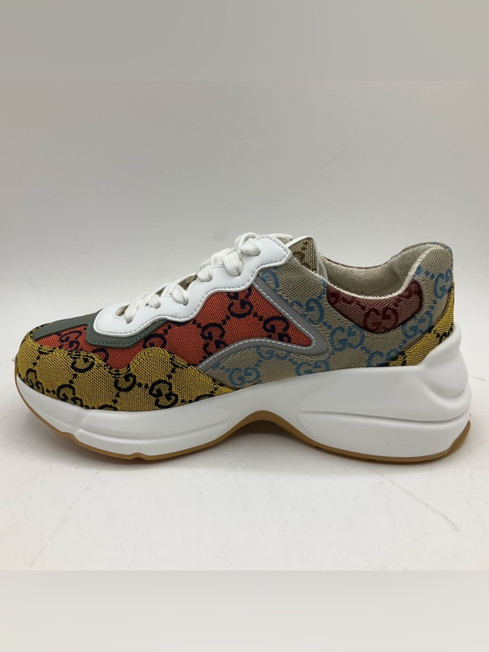 Gucci Rhyton GG Monogram Canvas Sneaker Shoes Size 36+ (US 6.5) - Picture 10 of 16